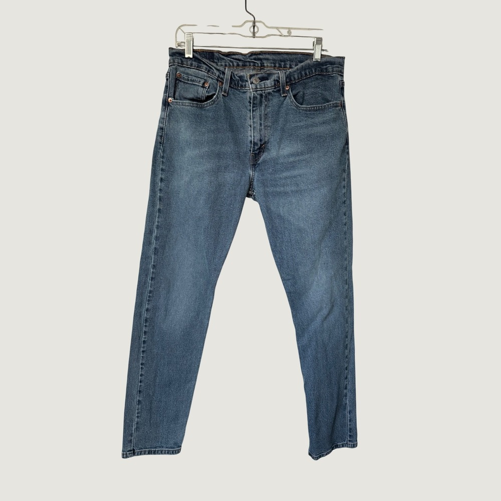 Levis 512 Mens Slim Jeans Blue Denim Casual Office Preppy Fall Iconic 33x32